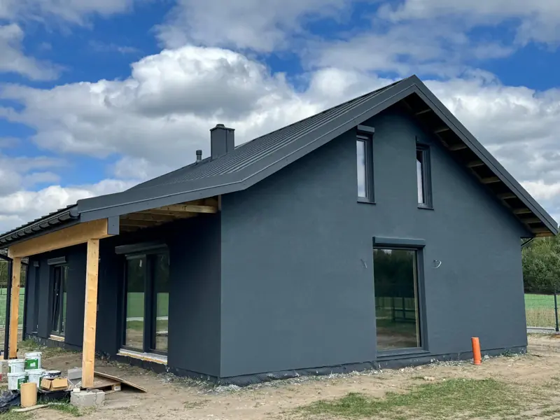 Domy 108 m² w systemie STEICO — realizacja STEGA